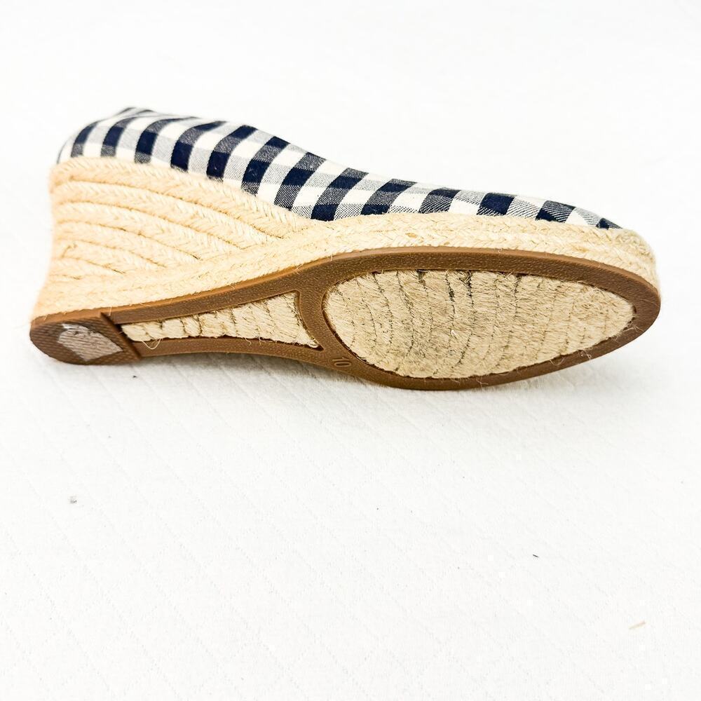 J. Crew Gingham Checkered Patterned Espadrille We… - image 5